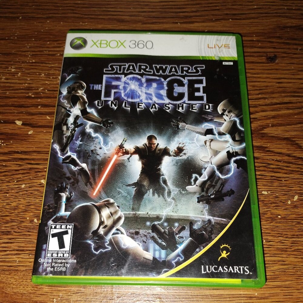 Star Wars The Force Unleashed (Xbox 360, 2008) Complete w/ Manual